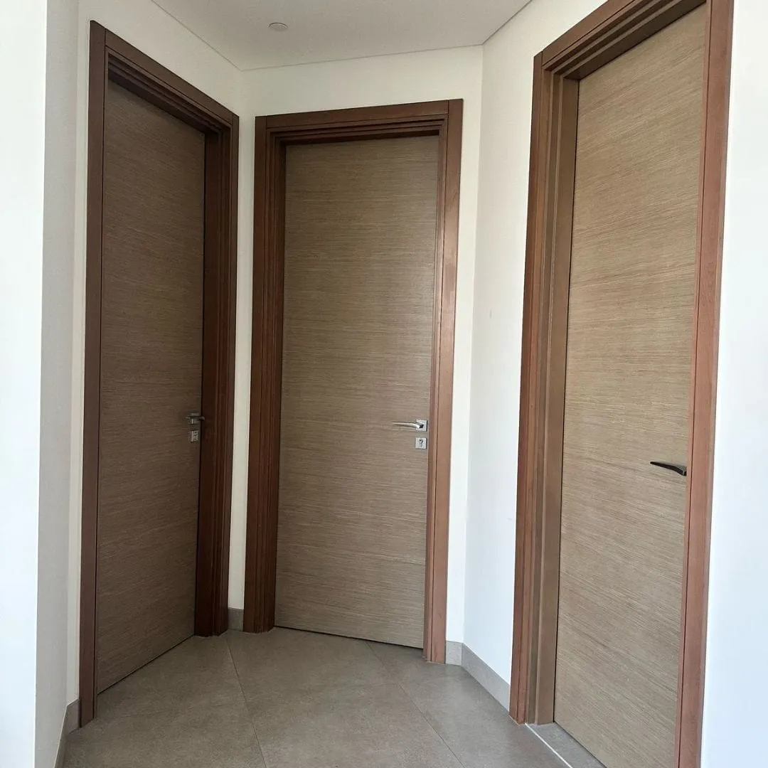 Wooden door vinyl wrapped in Dubai